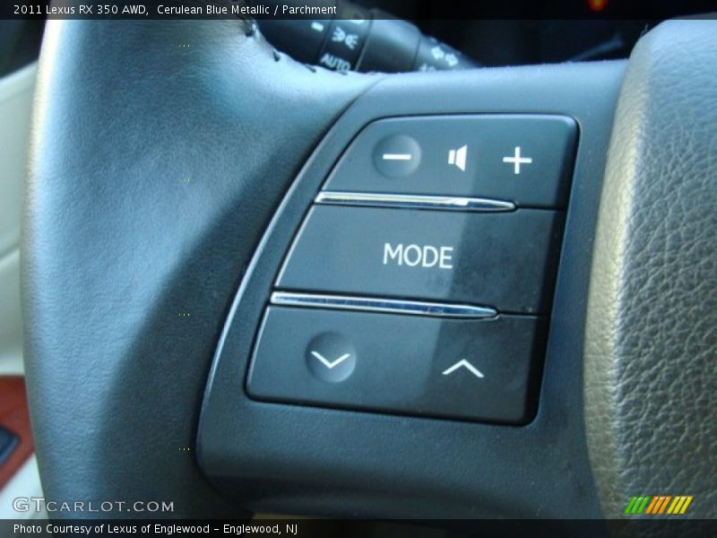 Cerulean Blue Metallic / Parchment 2011 Lexus RX 350 AWD