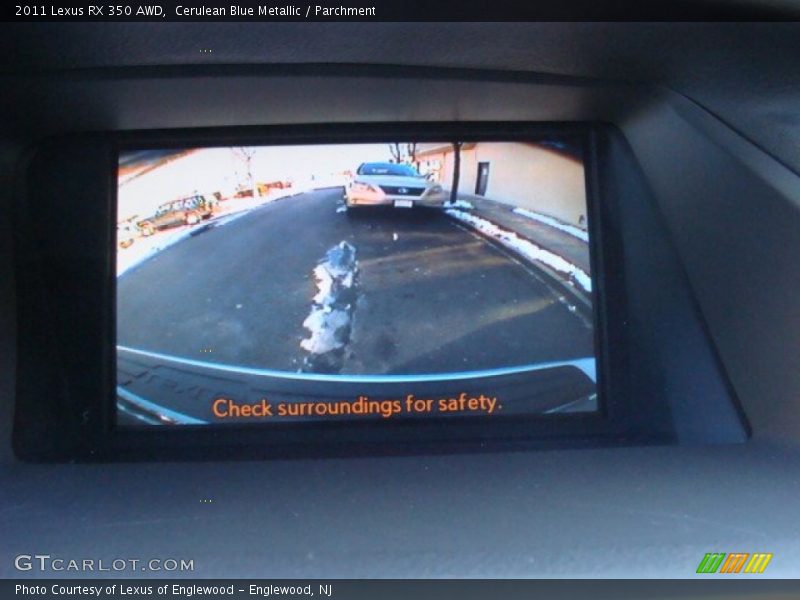 Cerulean Blue Metallic / Parchment 2011 Lexus RX 350 AWD