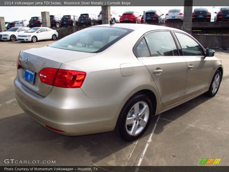 Moonrock Silver Metallic / Cornsilk Beige 2014 Volkswagen Jetta TDI Sedan