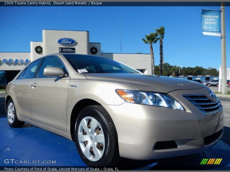 Desert Sand Metallic / Bisque 2009 Toyota Camry Hybrid