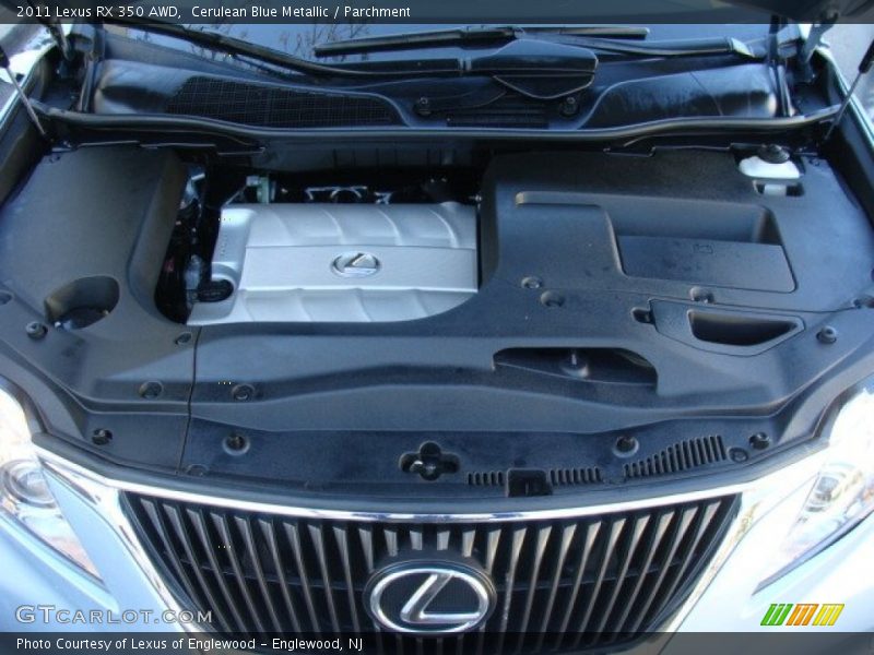 Cerulean Blue Metallic / Parchment 2011 Lexus RX 350 AWD