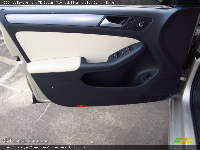 Moonrock Silver Metallic / Cornsilk Beige 2014 Volkswagen Jetta TDI Sedan
