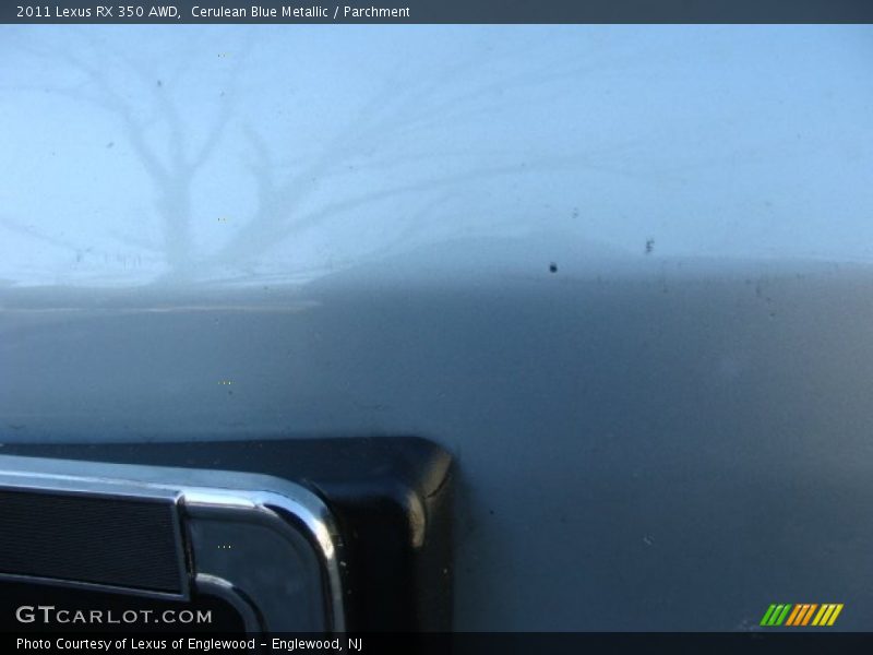 Cerulean Blue Metallic / Parchment 2011 Lexus RX 350 AWD