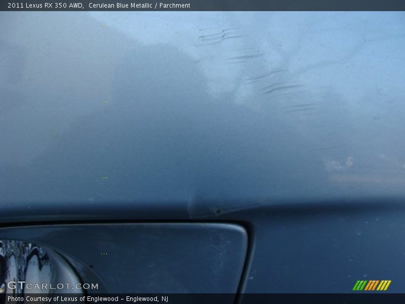 Cerulean Blue Metallic / Parchment 2011 Lexus RX 350 AWD