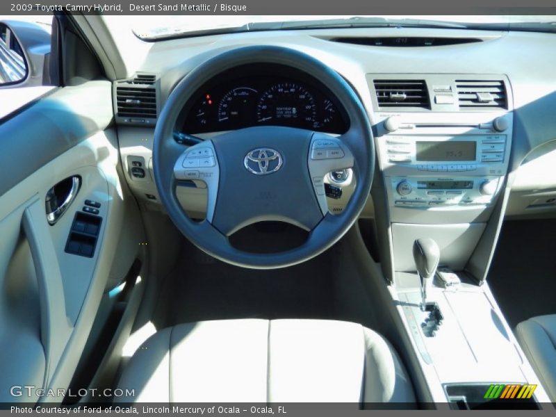 Desert Sand Metallic / Bisque 2009 Toyota Camry Hybrid