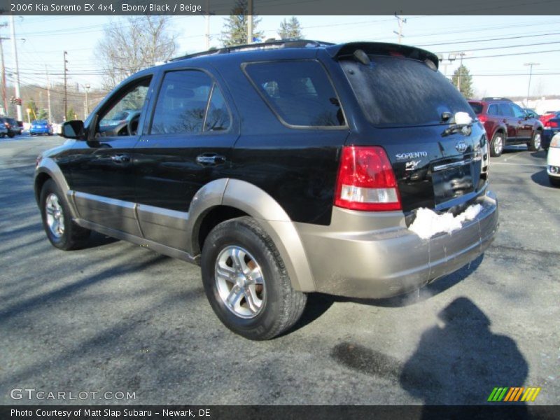 Ebony Black / Beige 2006 Kia Sorento EX 4x4