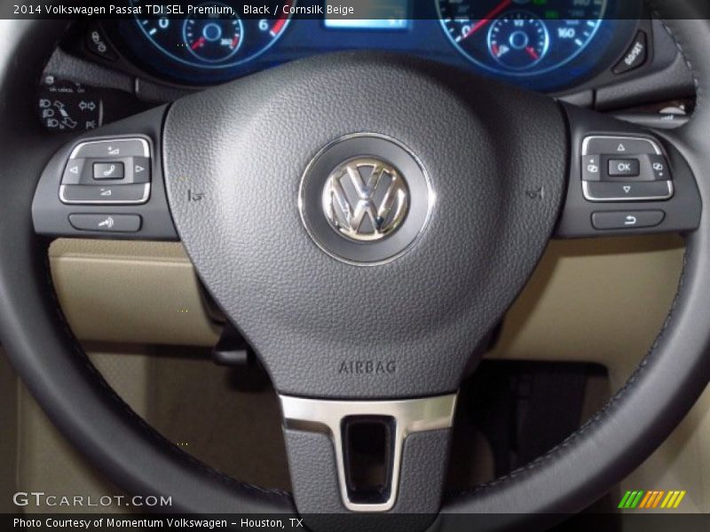 Black / Cornsilk Beige 2014 Volkswagen Passat TDI SEL Premium