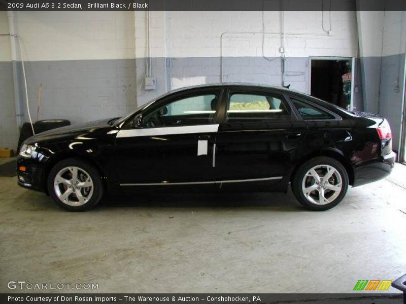 Brilliant Black / Black 2009 Audi A6 3.2 Sedan