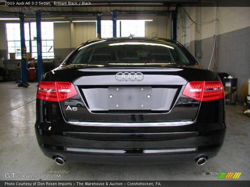 Brilliant Black / Black 2009 Audi A6 3.2 Sedan