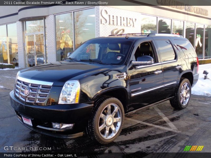 Black Raven / Ebony/Ebony 2011 Cadillac Escalade Premium AWD