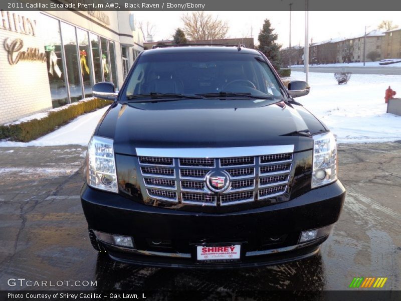 Black Raven / Ebony/Ebony 2011 Cadillac Escalade Premium AWD