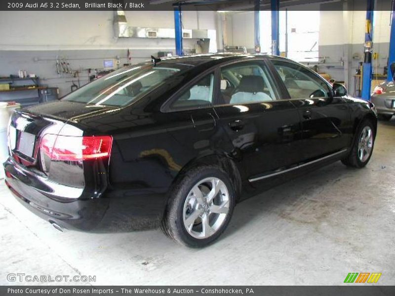 Brilliant Black / Black 2009 Audi A6 3.2 Sedan