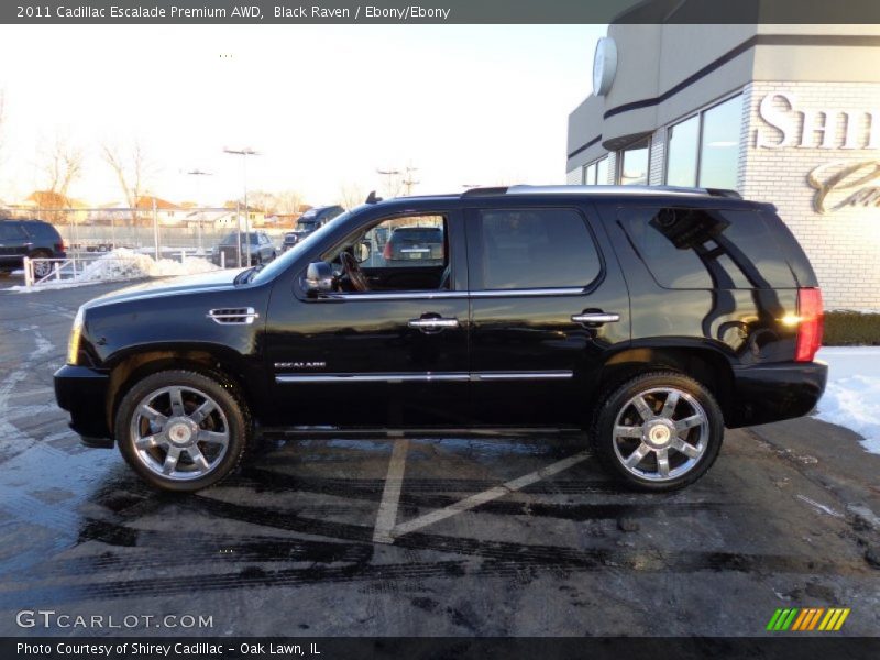 Black Raven / Ebony/Ebony 2011 Cadillac Escalade Premium AWD