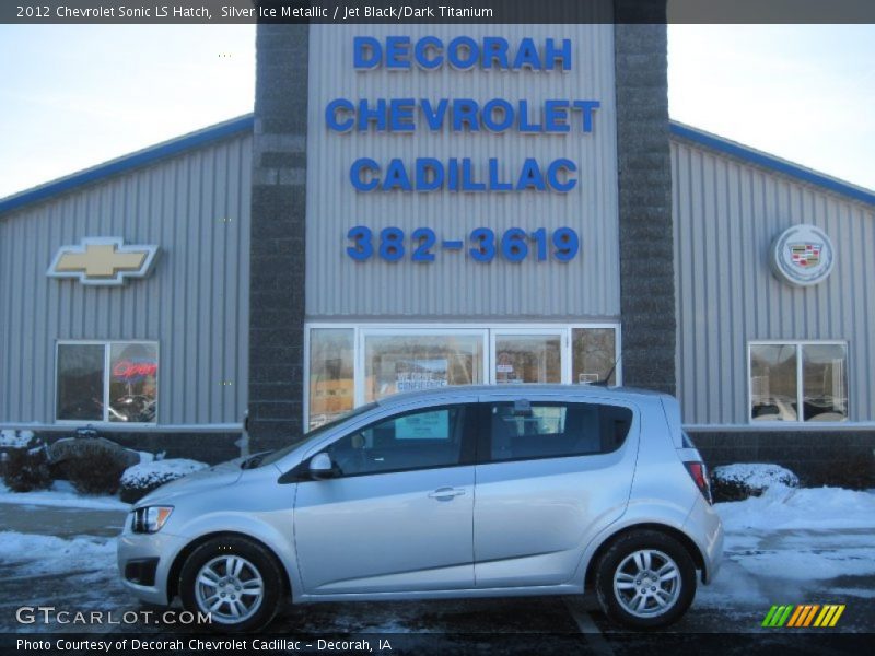 Silver Ice Metallic / Jet Black/Dark Titanium 2012 Chevrolet Sonic LS Hatch