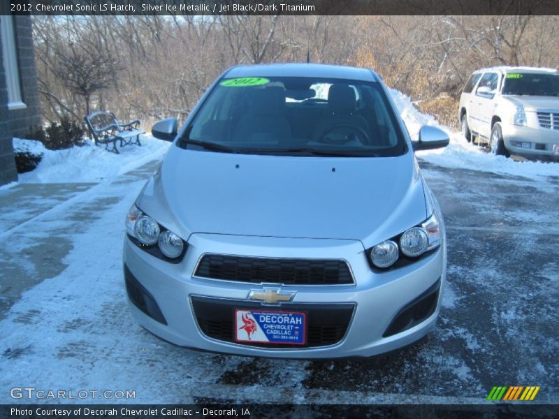 Silver Ice Metallic / Jet Black/Dark Titanium 2012 Chevrolet Sonic LS Hatch