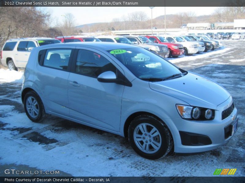 Silver Ice Metallic / Jet Black/Dark Titanium 2012 Chevrolet Sonic LS Hatch