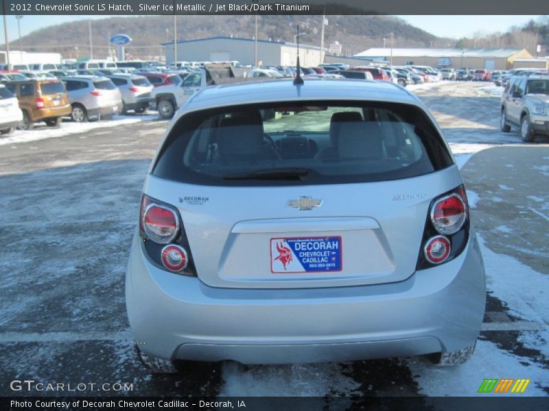Silver Ice Metallic / Jet Black/Dark Titanium 2012 Chevrolet Sonic LS Hatch