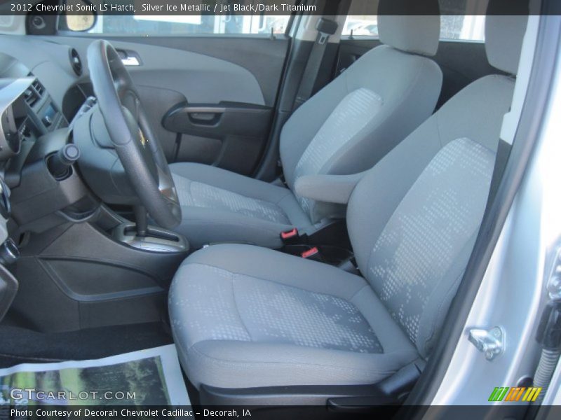 Silver Ice Metallic / Jet Black/Dark Titanium 2012 Chevrolet Sonic LS Hatch