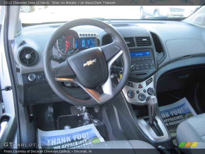Silver Ice Metallic / Jet Black/Dark Titanium 2012 Chevrolet Sonic LS Hatch