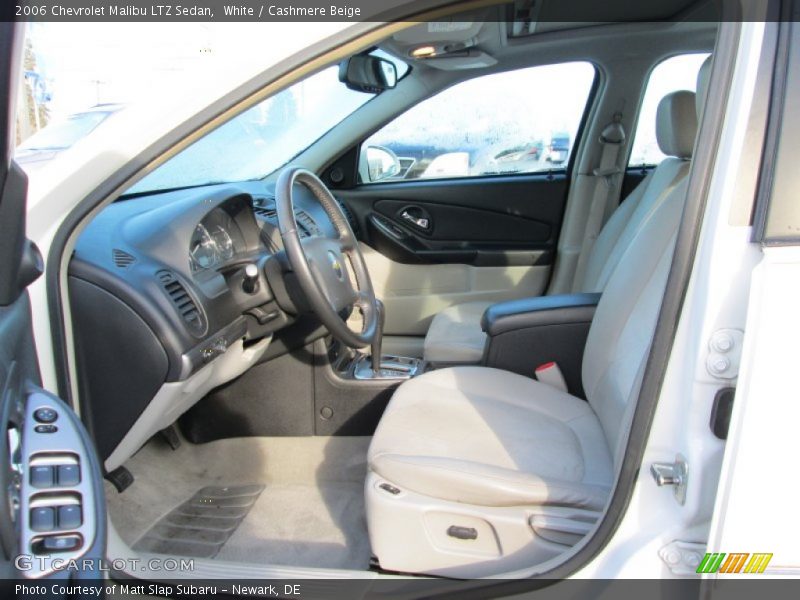White / Cashmere Beige 2006 Chevrolet Malibu LTZ Sedan
