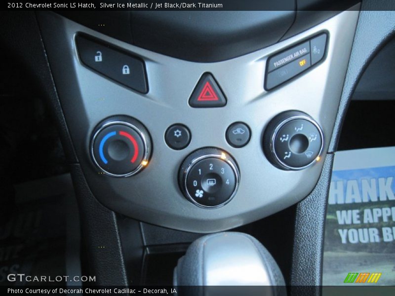Silver Ice Metallic / Jet Black/Dark Titanium 2012 Chevrolet Sonic LS Hatch