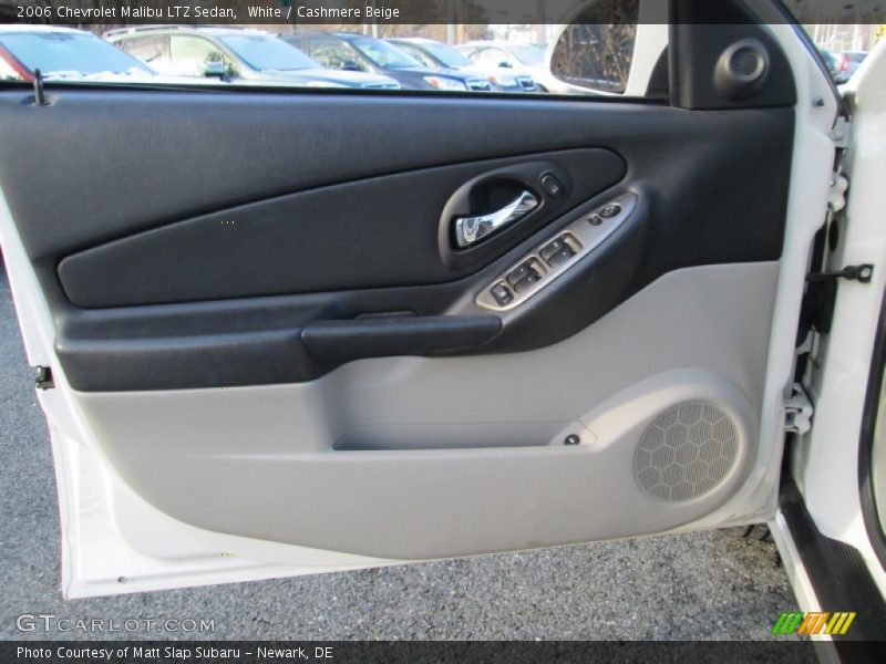 White / Cashmere Beige 2006 Chevrolet Malibu LTZ Sedan