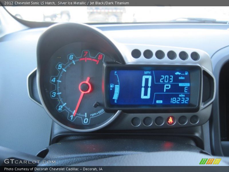 Silver Ice Metallic / Jet Black/Dark Titanium 2012 Chevrolet Sonic LS Hatch