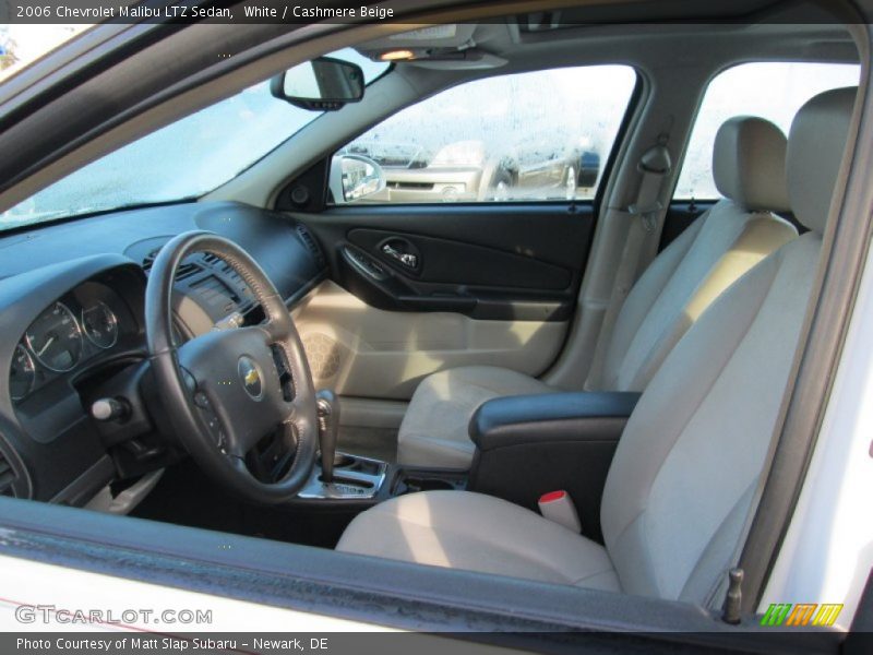 White / Cashmere Beige 2006 Chevrolet Malibu LTZ Sedan