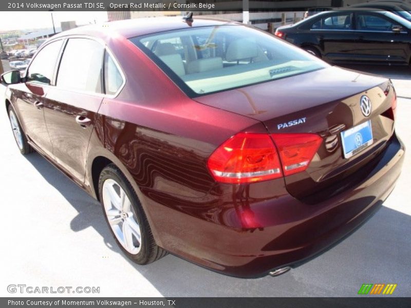 Opera Red Metallic / Cornsilk Beige 2014 Volkswagen Passat TDI SE
