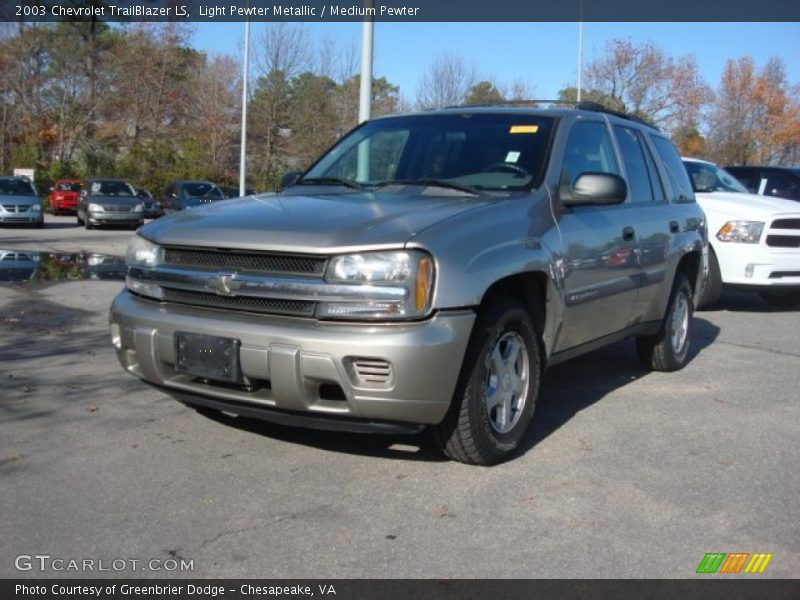 Light Pewter Metallic / Medium Pewter 2003 Chevrolet TrailBlazer LS