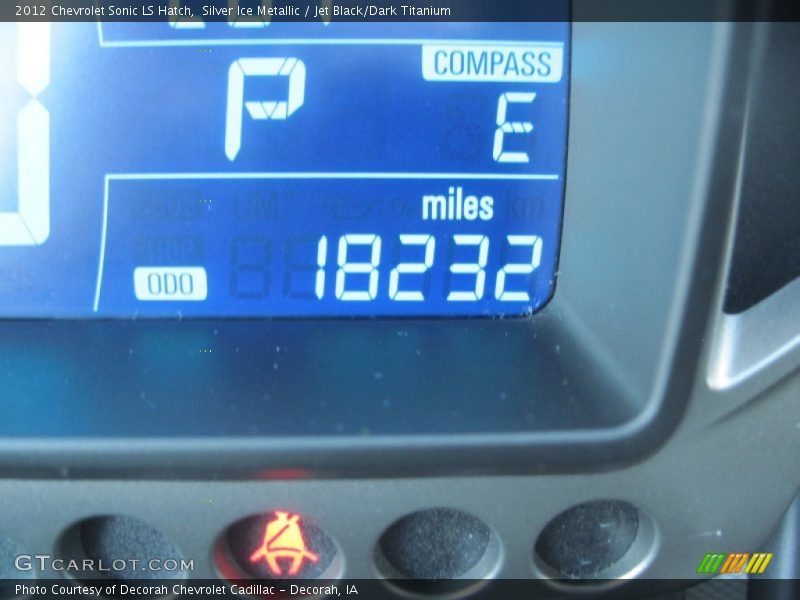 Silver Ice Metallic / Jet Black/Dark Titanium 2012 Chevrolet Sonic LS Hatch