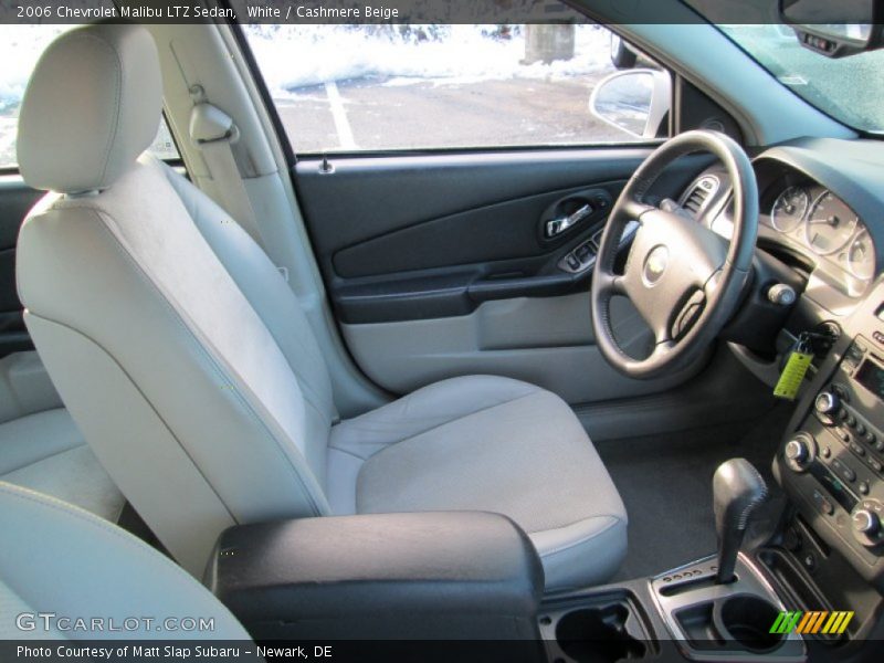 White / Cashmere Beige 2006 Chevrolet Malibu LTZ Sedan