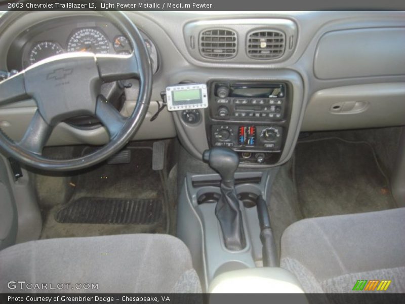 Light Pewter Metallic / Medium Pewter 2003 Chevrolet TrailBlazer LS