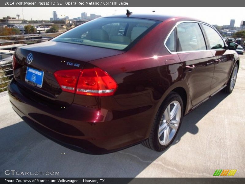 Opera Red Metallic / Cornsilk Beige 2014 Volkswagen Passat TDI SE