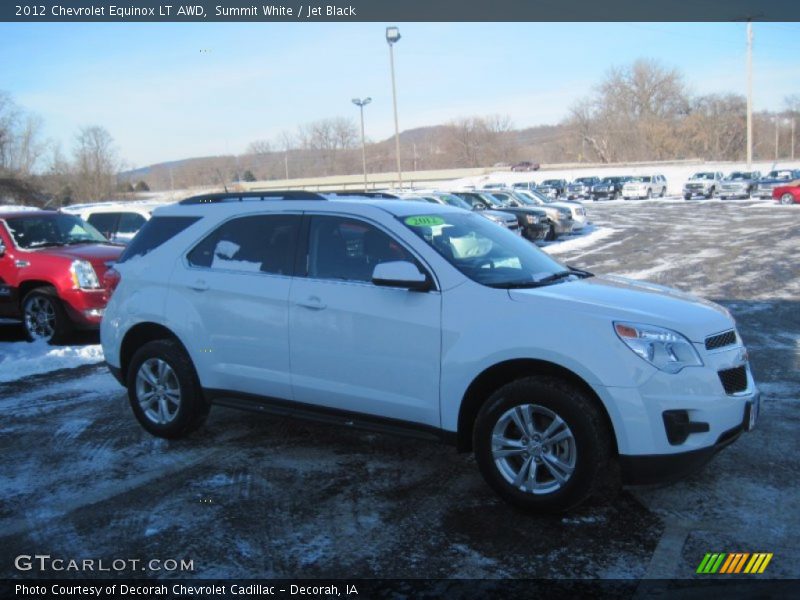 Summit White / Jet Black 2012 Chevrolet Equinox LT AWD