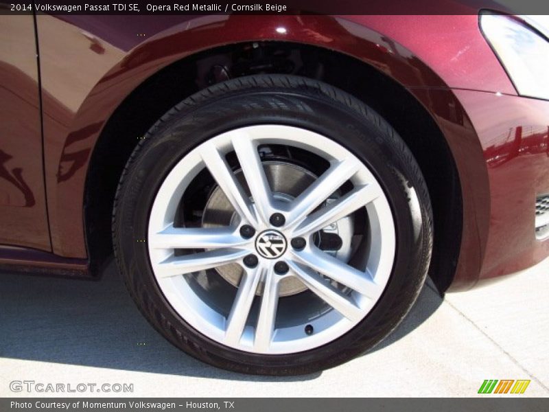 Opera Red Metallic / Cornsilk Beige 2014 Volkswagen Passat TDI SE