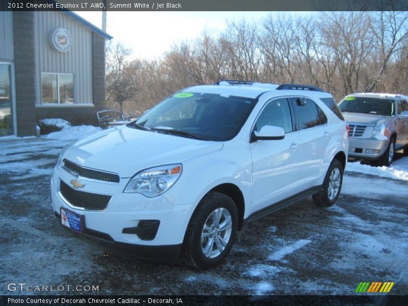 Summit White / Jet Black 2012 Chevrolet Equinox LT AWD