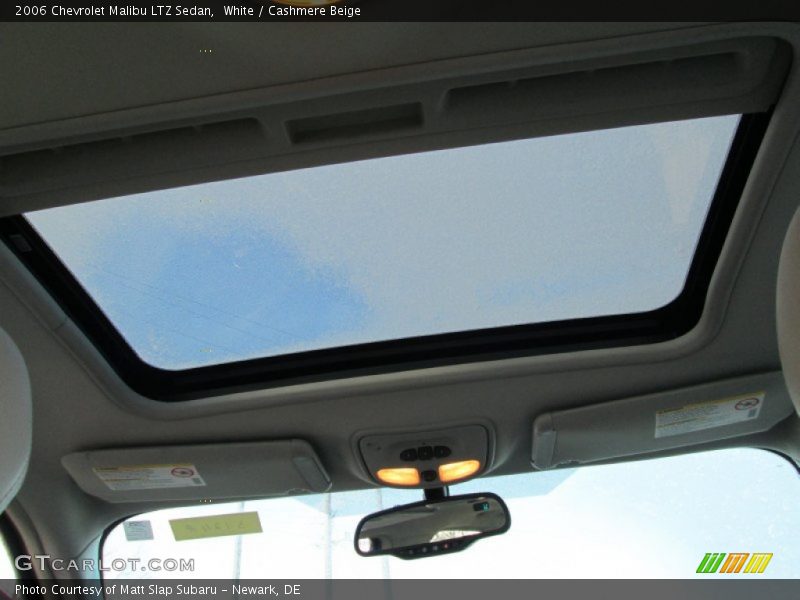 White / Cashmere Beige 2006 Chevrolet Malibu LTZ Sedan