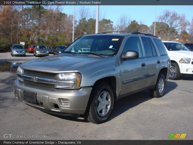 Light Pewter Metallic / Medium Pewter 2003 Chevrolet TrailBlazer LS