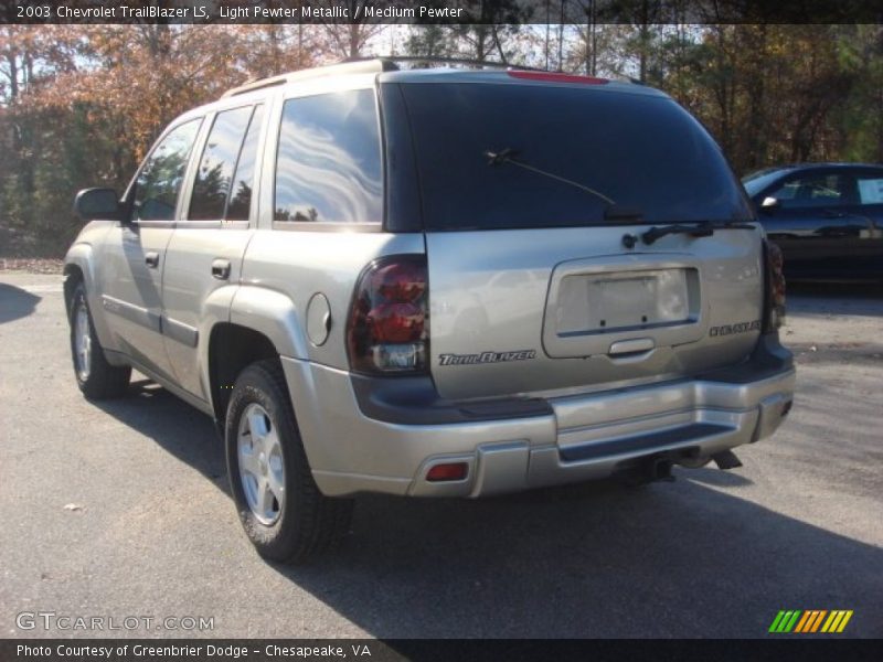 Light Pewter Metallic / Medium Pewter 2003 Chevrolet TrailBlazer LS