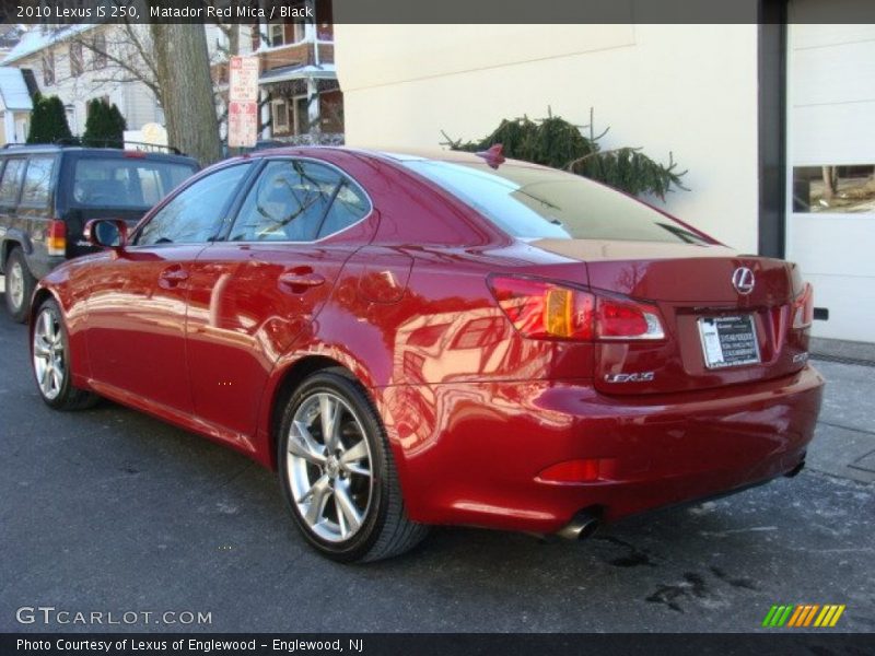 Matador Red Mica / Black 2010 Lexus IS 250