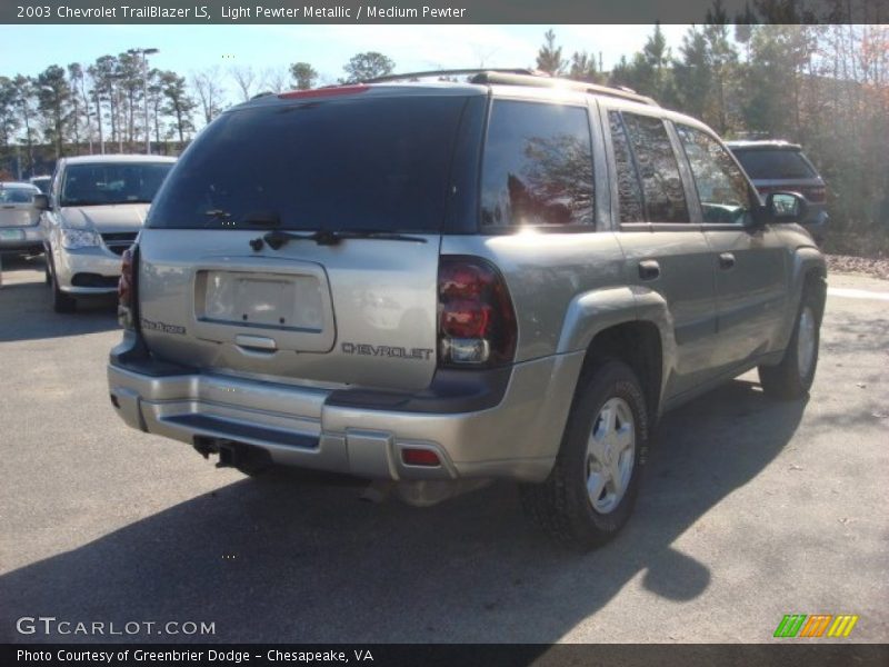 Light Pewter Metallic / Medium Pewter 2003 Chevrolet TrailBlazer LS