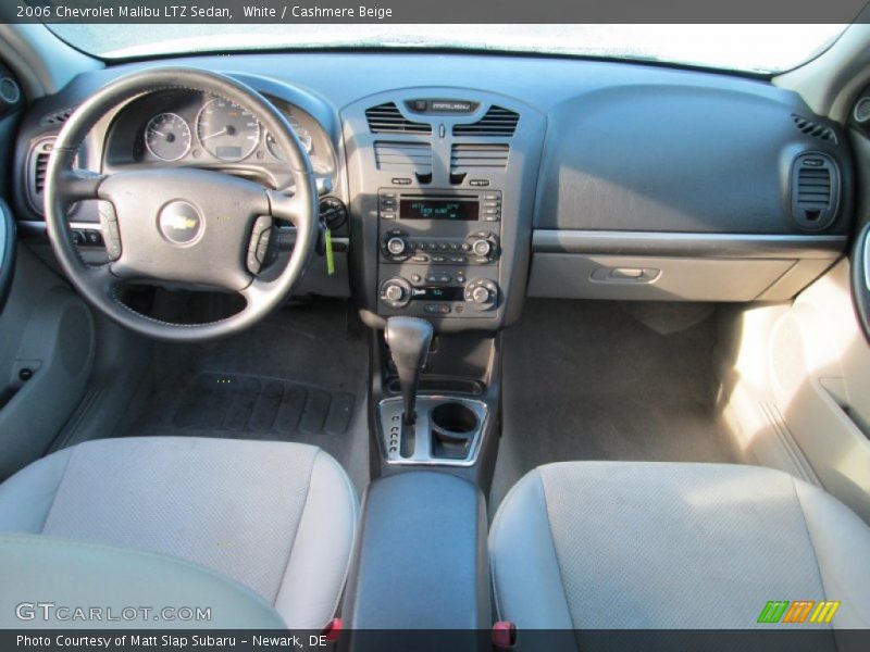 White / Cashmere Beige 2006 Chevrolet Malibu LTZ Sedan