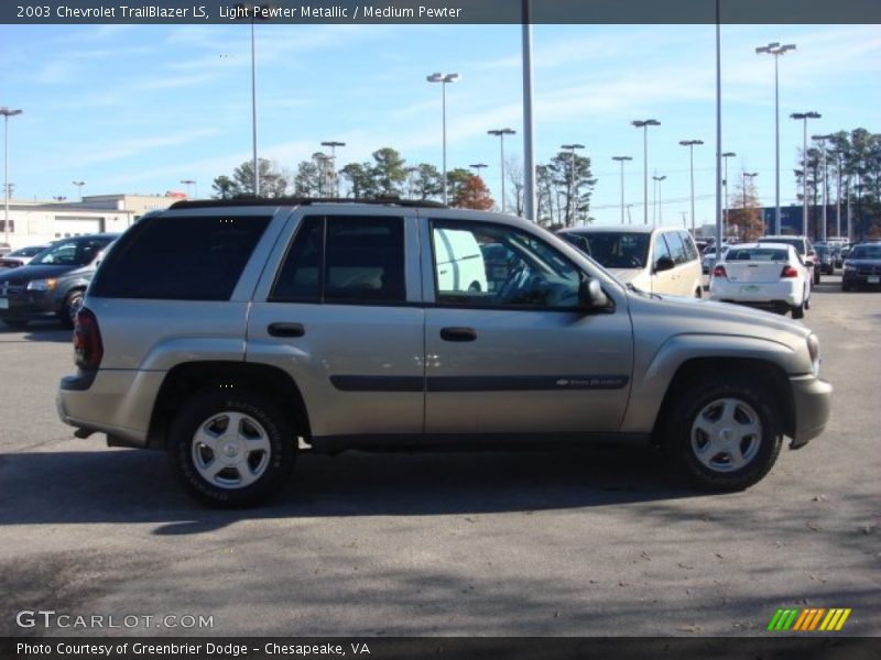 Light Pewter Metallic / Medium Pewter 2003 Chevrolet TrailBlazer LS