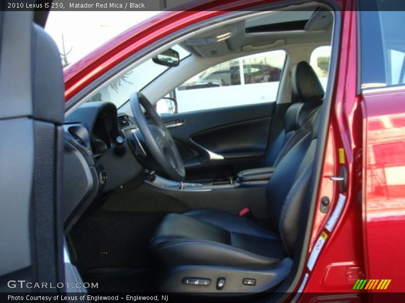 Matador Red Mica / Black 2010 Lexus IS 250