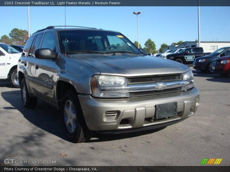 Light Pewter Metallic / Medium Pewter 2003 Chevrolet TrailBlazer LS