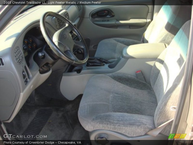 Light Pewter Metallic / Medium Pewter 2003 Chevrolet TrailBlazer LS