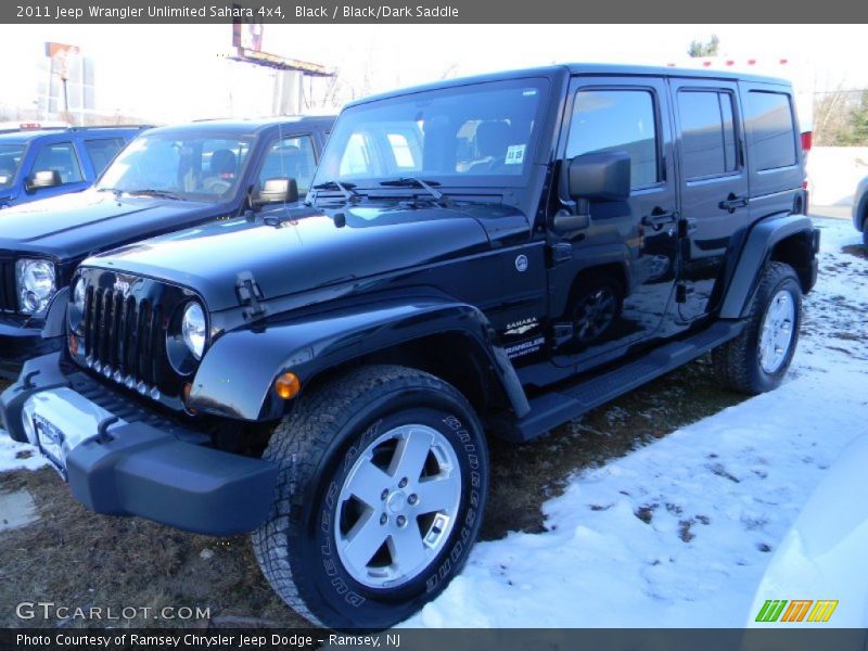 Black / Black/Dark Saddle 2011 Jeep Wrangler Unlimited Sahara 4x4