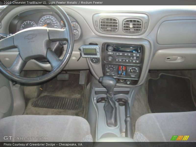 Light Pewter Metallic / Medium Pewter 2003 Chevrolet TrailBlazer LS