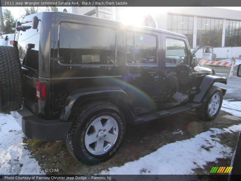 Black / Black/Dark Saddle 2011 Jeep Wrangler Unlimited Sahara 4x4